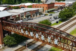 View of Downtown Acworth near Lake Acworth