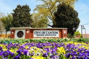 Downtown Canton in Cherokee County Georgia