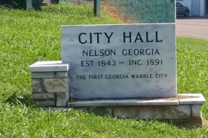 Downtown Nelson Georgia near Marble Festival